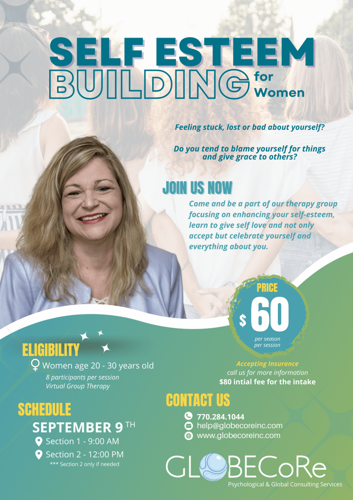 Self Esteem Building for Women group therapy